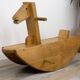 50s wooden rocking horse