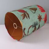 Vintage table lamp signed Louis Drimmer, glazed ceramic & lampshade