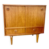 Meuble bar scandinave vintage – enfilade compacte années 60