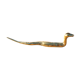 Serpent en laiton doré vintage