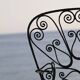 Set of 4 wrought iron garden chairs, France, 20th century