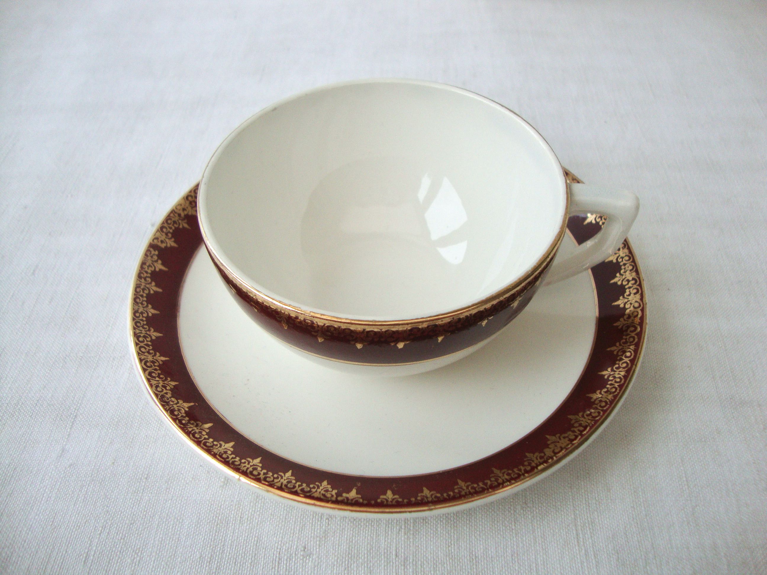 Coffee service earthenware Digoin Sarreguemines