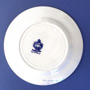Set of 2 plates 22.50cm and 2 plates 19.50cm JT&S Crown Pottery Longton warranted willow pattern