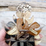 Old mirror in Talosel student Line Vautrin signed Lemanceau