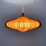 Walnut pendant lamp by Temde