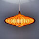 Walnut pendant lamp by Temde