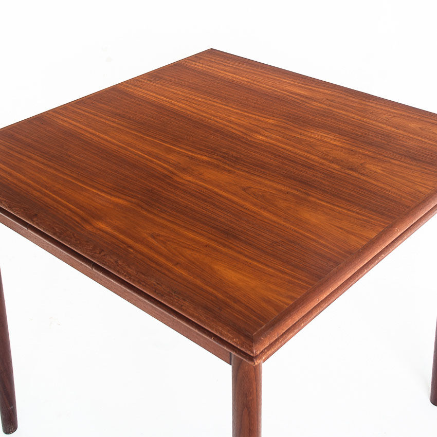Teak dining table with Scandinavian-style extensions - France, 1960