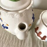 Slurry tea set geese 80s