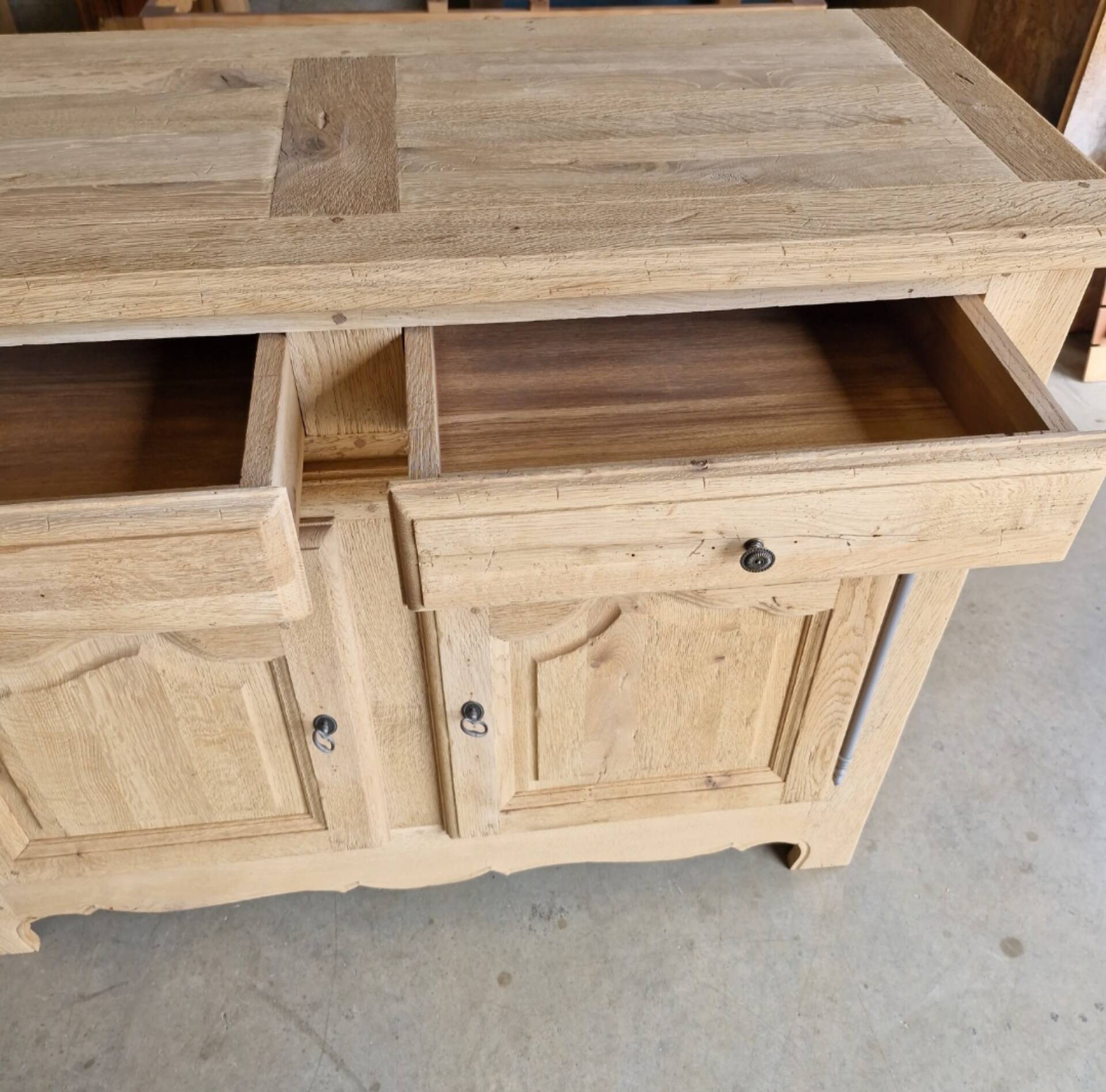 Reclaimed solid oak sideboard