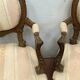 Pair of 20th century walnut rock armchairs