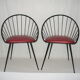 Pair of barrel style chairs from the 50s