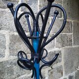 Painted parrot coats door