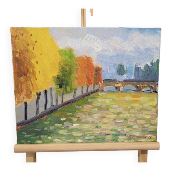 Huile sur toile Rahim Najfar (1945)