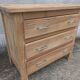 Natural wood chest of drawers