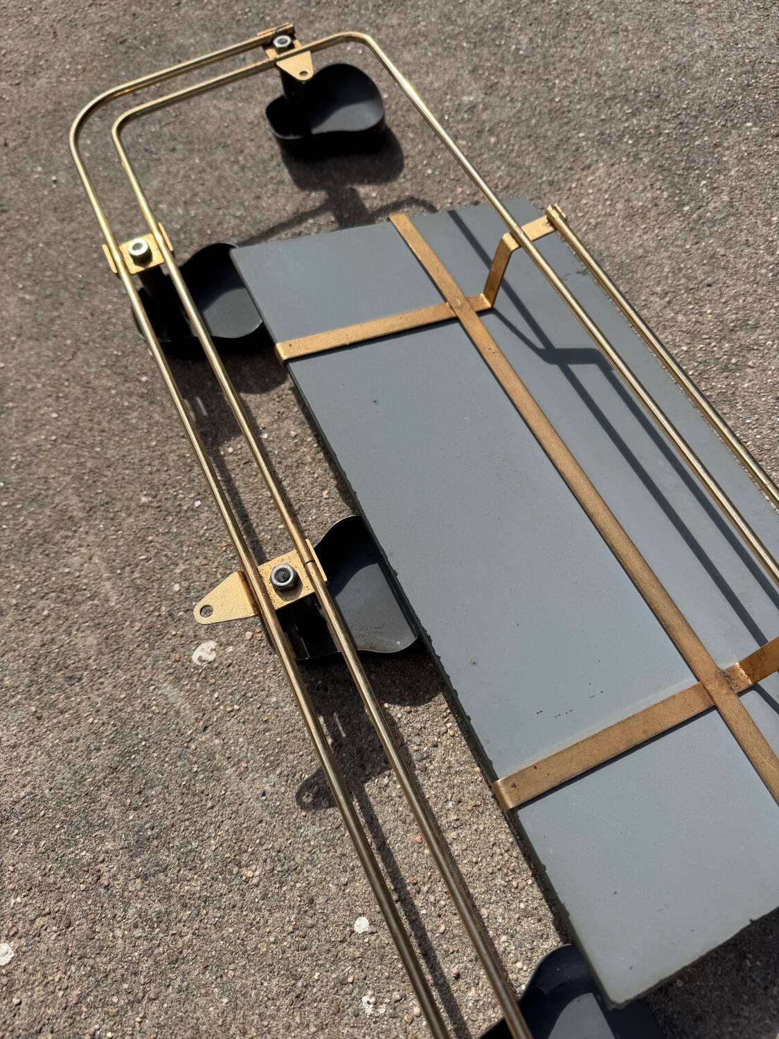 Wall-mounted coat rack mirror from the 1960s.