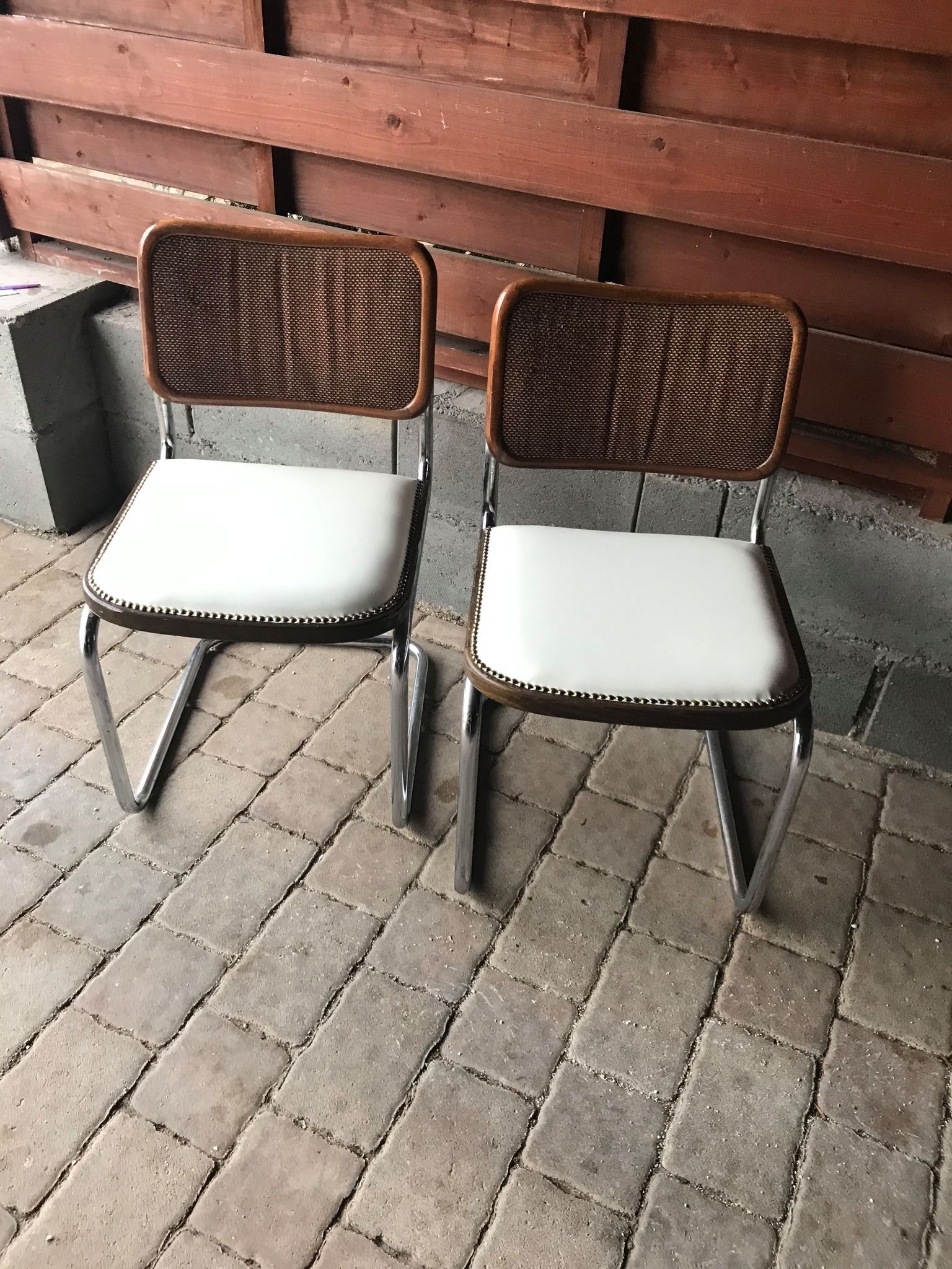 Set of 2 Cesca chairs Italy 1970s