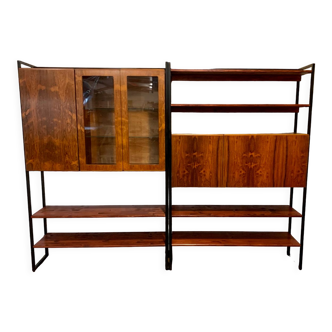 Vintage modular rosewood bookcase 1960