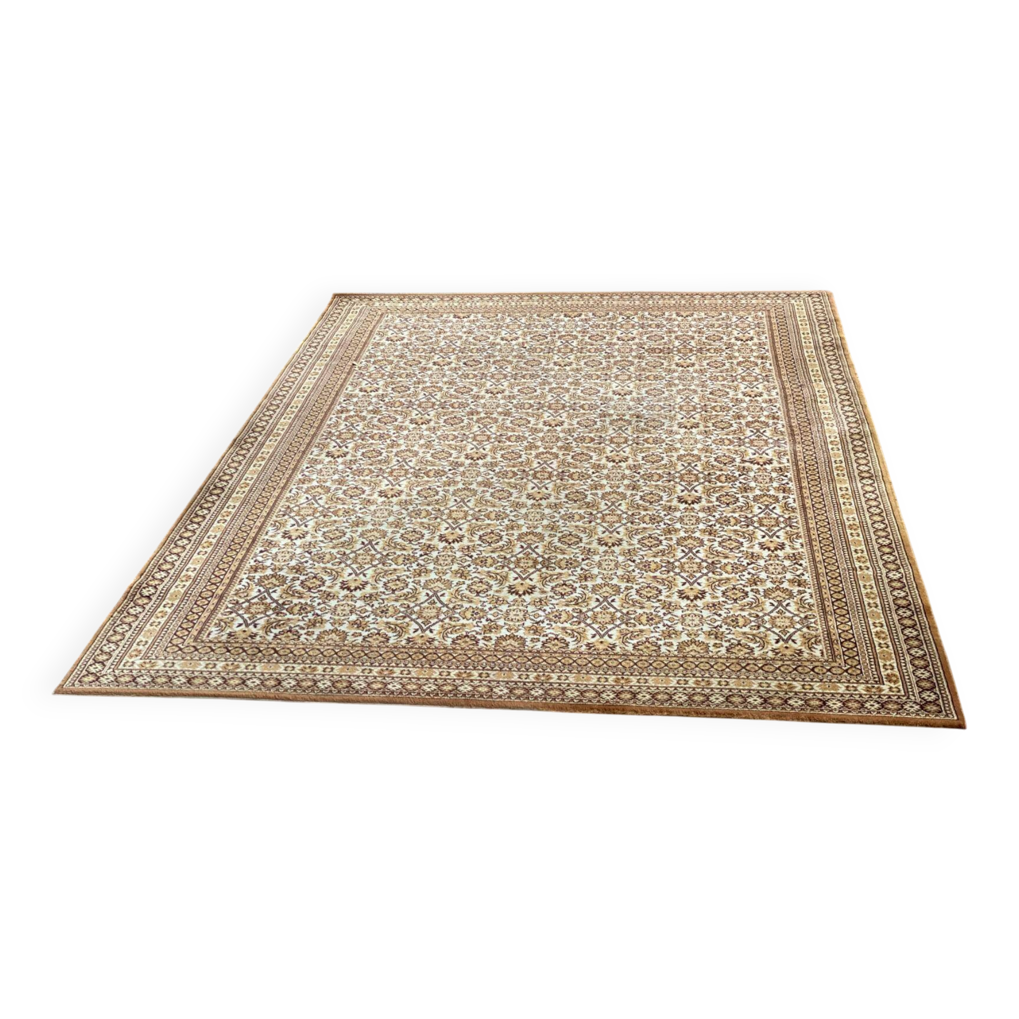 Golden Persian wool rug 200x300cm