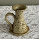 Speckled stoneware candle holder