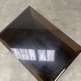 Michel Dumas smoked plexiglass coffee table, 1970s