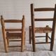 Set of 2 children's wooden chairs