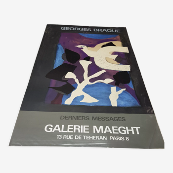 Affiche expo Georges Braque 1967