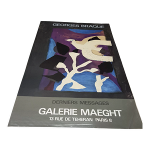 Affiche expo Georges Braque 1967