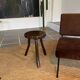 Tabouret ou table d’appoint tripode bois vintage