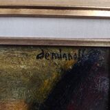 Oil on panel by Demianoff, the harlequin