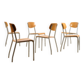 6 chairs by Gustav Hassenpflug 1960