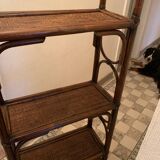 Rattan shelf on legs