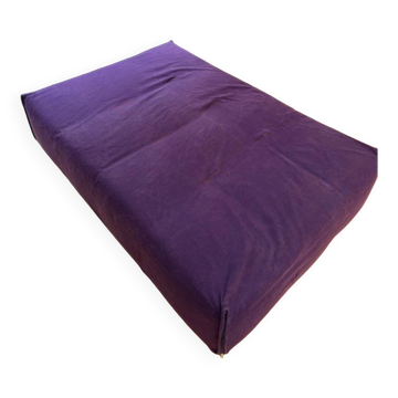 Sofa module/chaise longue (meridienne) in violet, "Tufty-Too" by Patri