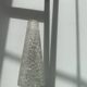 Transparent glass globe in relief, granule, cone shape, design and vintage 1950/1960