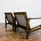 Pair of beige mid century armchairs b7522 by zenon bączyk, 1960's