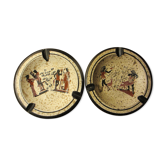 Earthen ashtray with antique decoration Greek