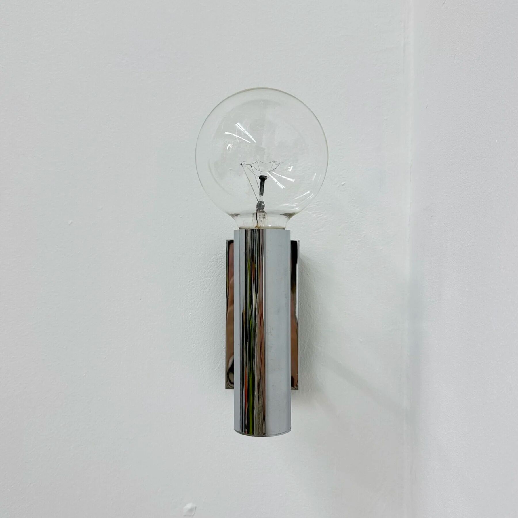 Vintage Hustadt Leuchten chrome wall lamp spot, 1970s, Germany