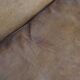 Sheep leather wingback chair with patina