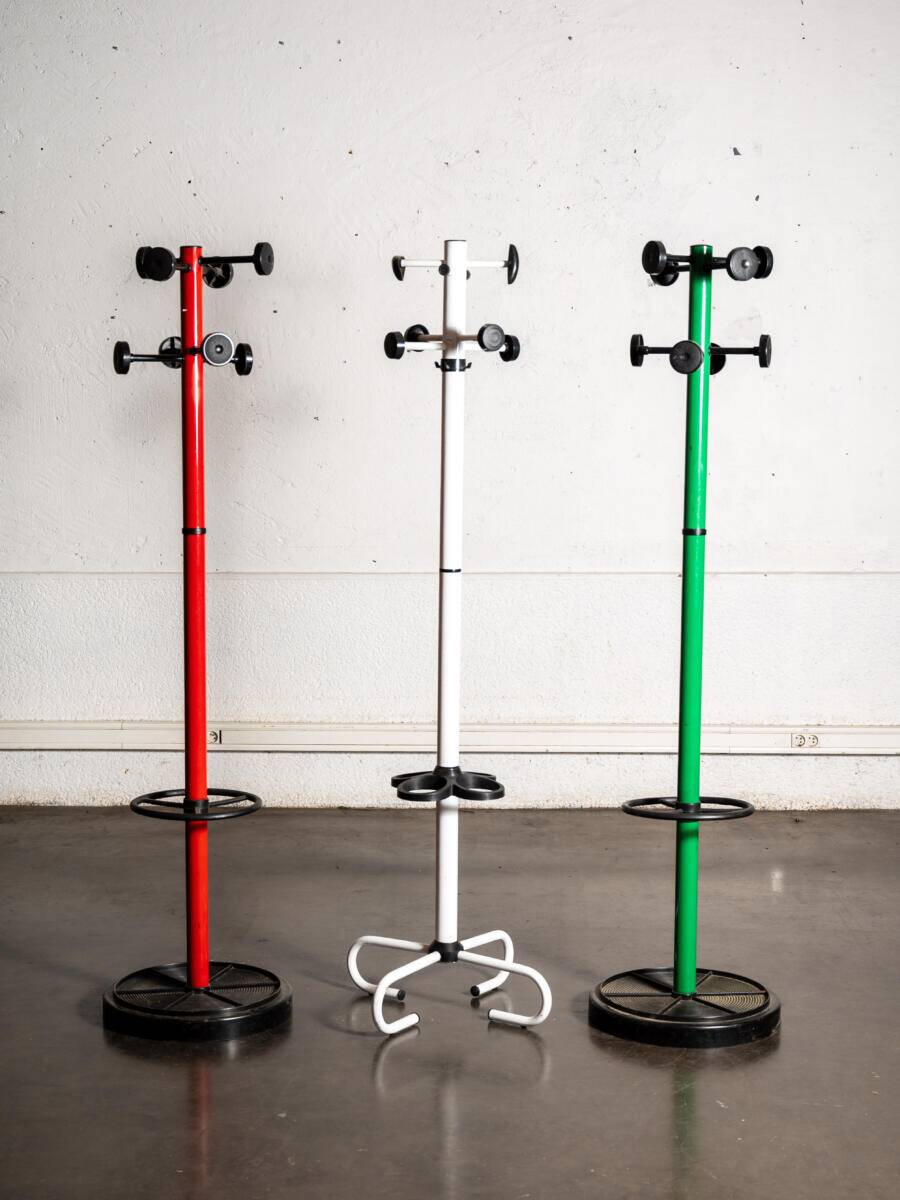 White Italian coat rack