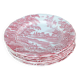 Set of 6 English style plates, kesteloot birthday