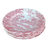 Lot de 6 assiettes English style, anniversaire kesteloot