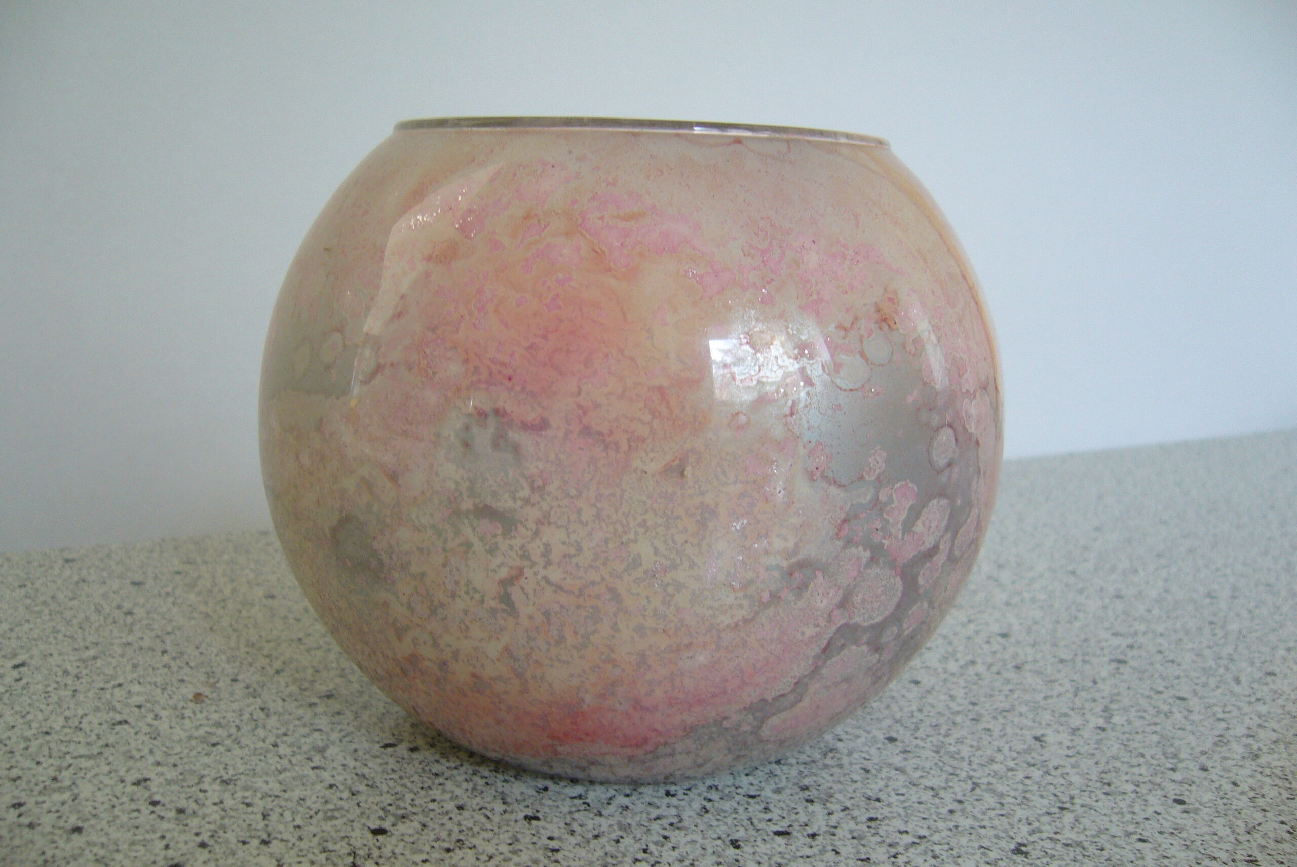 Jean-Noël Bouillet lacquered glass ball vase