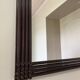Mid Century Modern Large Squared Vintage Wicker Mirror