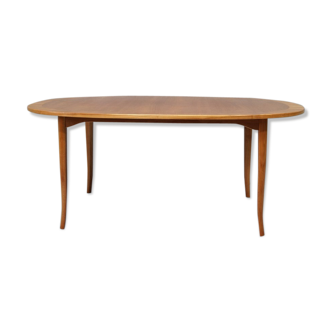 Table basse en bois de cerisier du milieu du siècle par Carl Malmsten pour Mobel Komponerad AV, années 1950