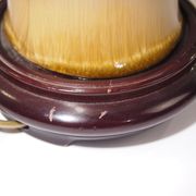Straw-marquetry table lamp / Louis Drimmer/vintage