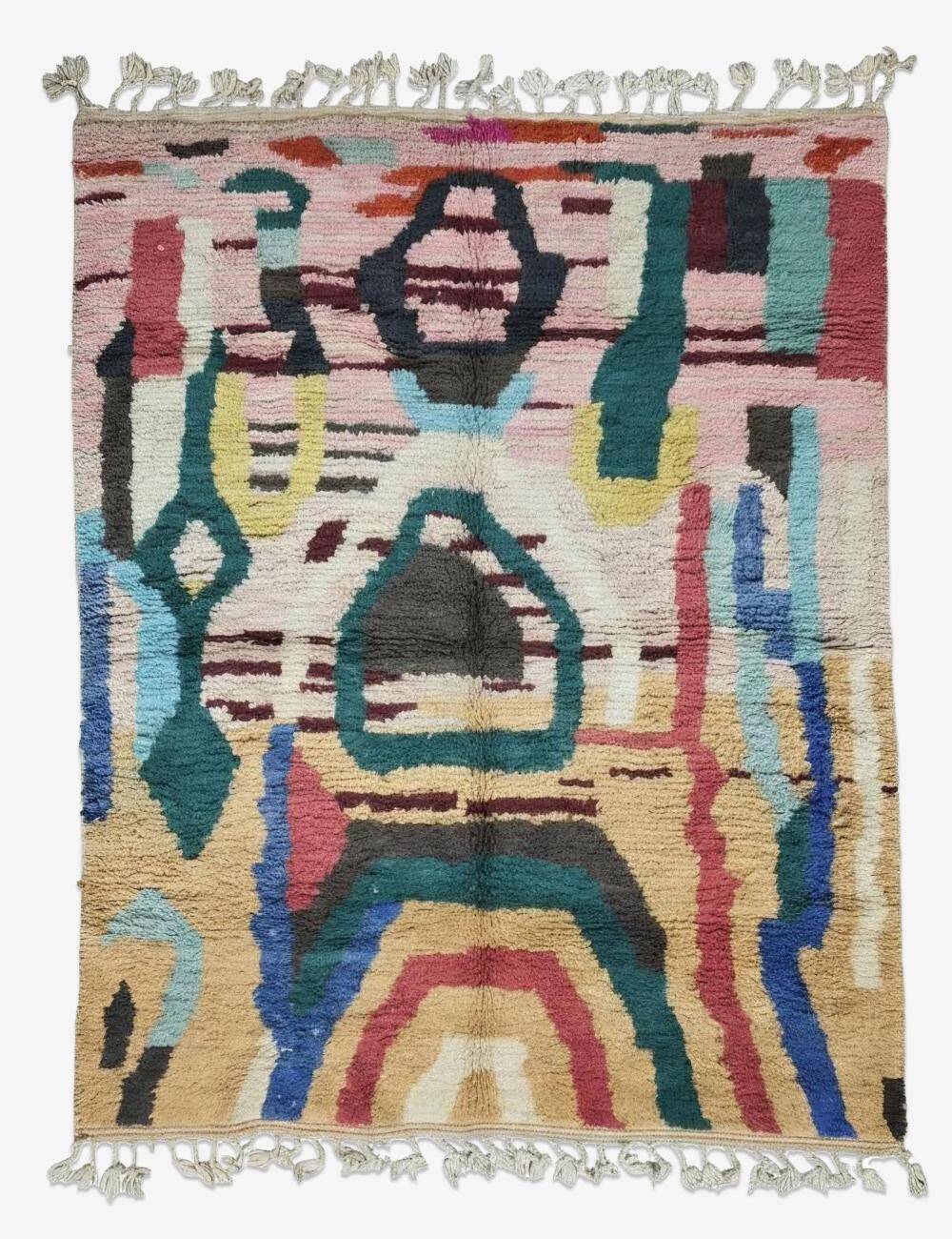 Tapis coloré contemporain - 275 x 210 cm