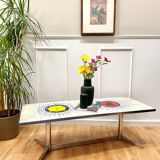 Colorful ceramic coffee table