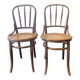 Pair of chairs signed Thonet