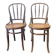 Pair of chairs signed Thonet