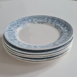 Set of 6 iron earthenware plates