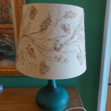 Ceramic lamp the Dieulefit caves, with its lampshade